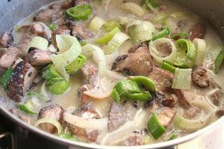 Leek, Bacon and Mushroom Stew (Dairy and Gluten Free)