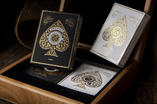 Artisan Playing Cards Wood Box Set - Paperblog