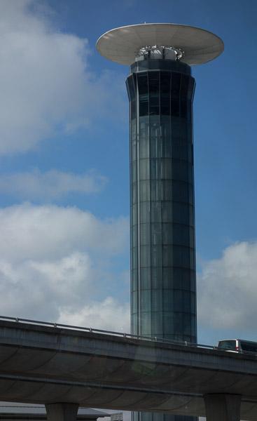 Photo of air traffic control tower, Charles de Gaulle Airport, Paris, France