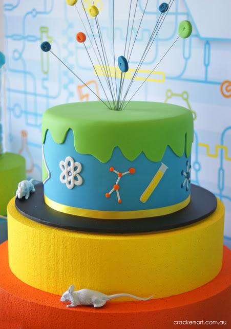 Professor Hugo's Science Themed 8th Birthday Party by Crackers Art