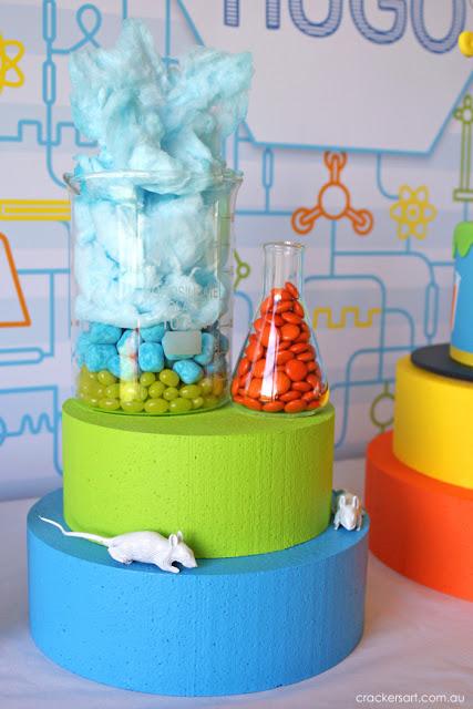 Professor Hugo's Science Themed 8th Birthday Party by Crackers Art ...