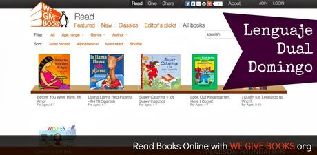 We Give Books online library with Spanish Books