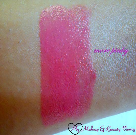 Colorbar Creme Touch Lipstick in Passionate+lipstick swatch