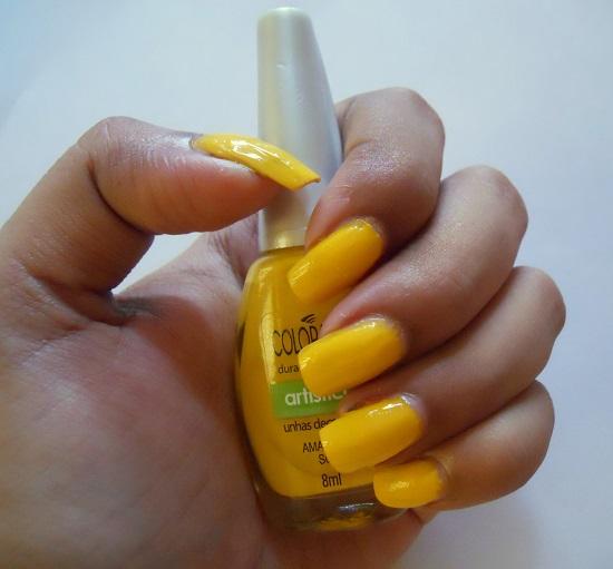 Maybelline Colorama Nail Paint in Amarelo Sol- Review & NOTD+nail colour+maybelline