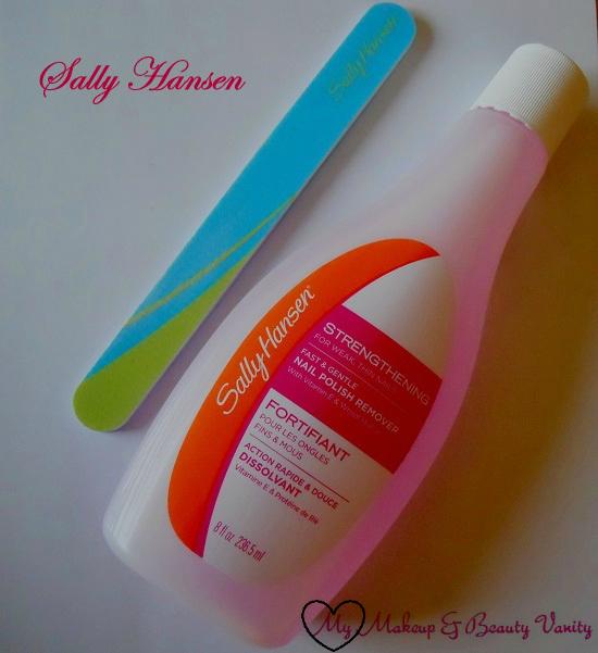 sally hansen strengthening nail polish remover+sally hansen nail filer