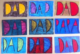 DAD Cards by Second Graders