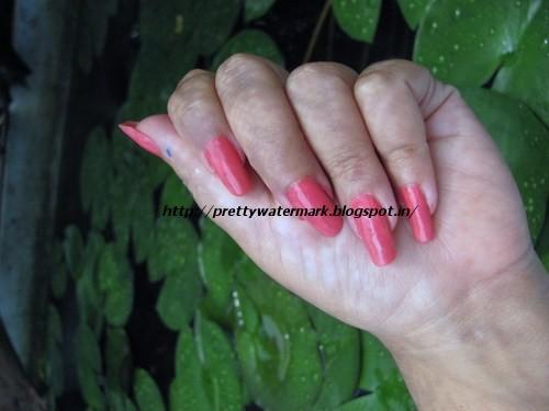 On My Nails Today-Simply Pretty Avon-Cherry Blossom