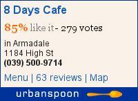 8 Days Cafe on Urbanspoon