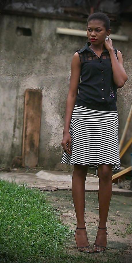 Stripe skirt