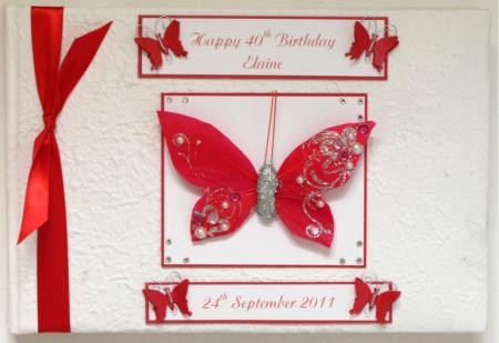 butterfly guest book