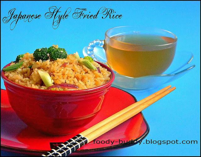 Japanese Style Fried Rice without Eggs