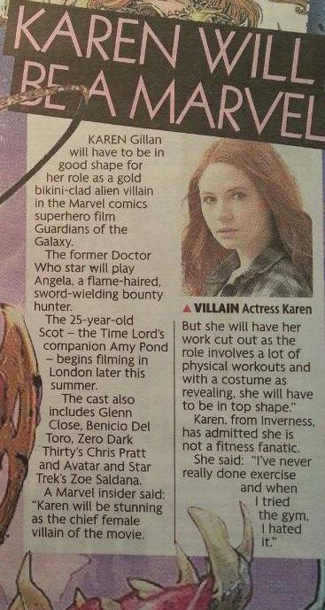 GUARDIANS OF THE GALAXY Has Karen Gillan’s Role Been Revealed?