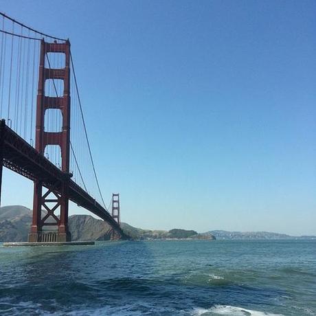 Did my #5bythe5th run on the hottest day in San Francisco. It was 90! Unheard of. But I got to see this. #ggbridge #nofilter