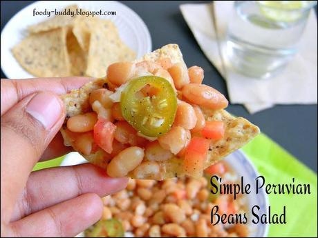 Simple Peruvian (Mayocoba) Beans Salad