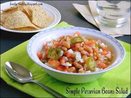 Simple Peruvian (Mayocoba) Beans Salad