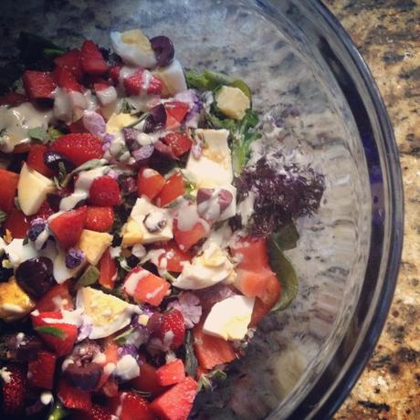 mixing bowl salad