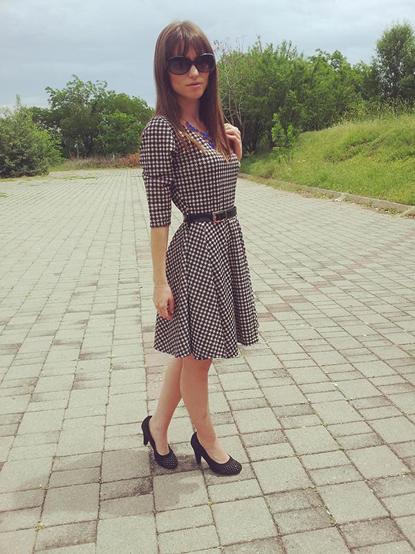 Houndstooth Dress