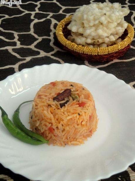 TOMATO RICE S/W SABUDANA PAPAD (Tomato Rice S/W Tapioca Pearls Papadums)