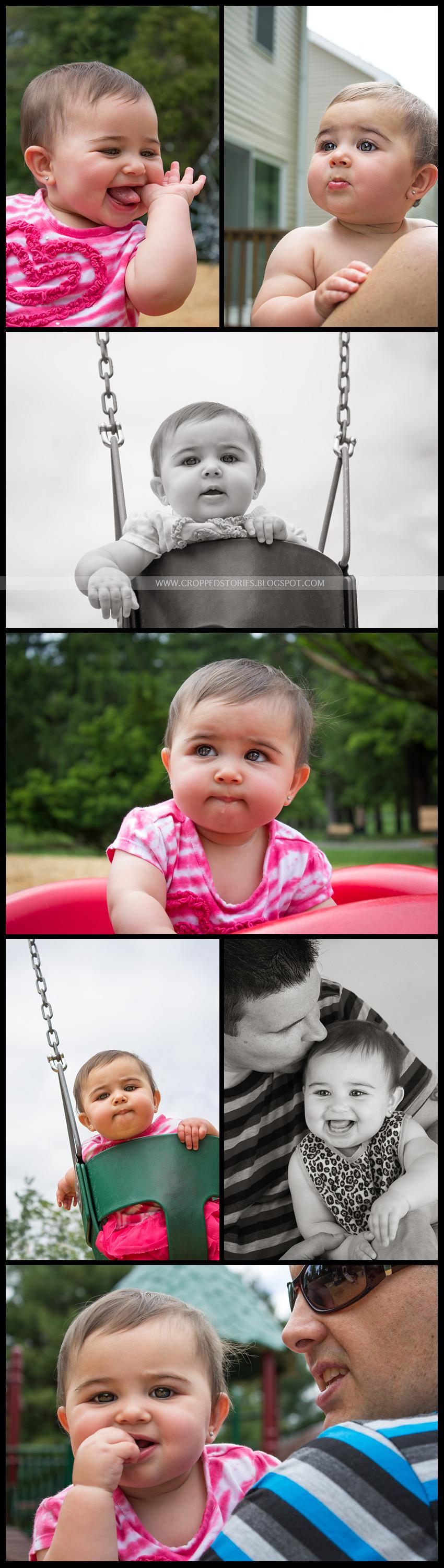 candid photographs of child in park