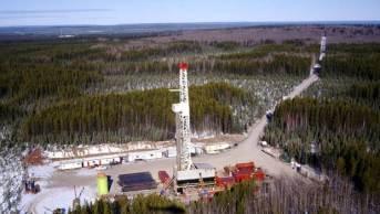 An Apache Canada drilling rig in the Ladyfern region of B.C. (Apache Canada)