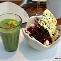 green Gazpacho and beetroot salad