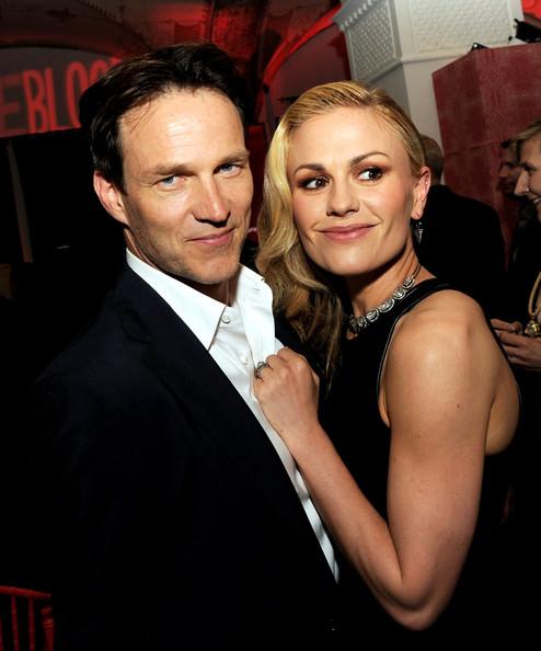Stephen Moyer and Anna Paquin True Blood Season 6 Afterparty Kevin Winter Getty