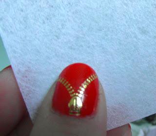 Gold Zipper Water Decal Swatches & Review from Born Pretty Store