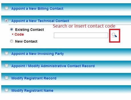 search or insert contact code How To Change Mynic DNS, Billing And Technical Contact