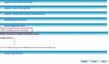 dns-configuration-missing How To Change Mynic DNS, Billing And Technical Contact
