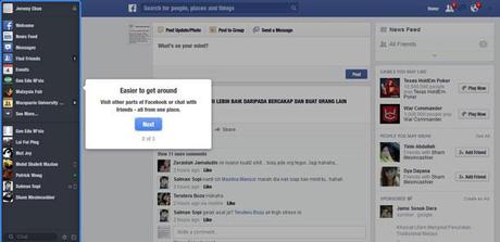easier-to-get-around Facebook’s New Look