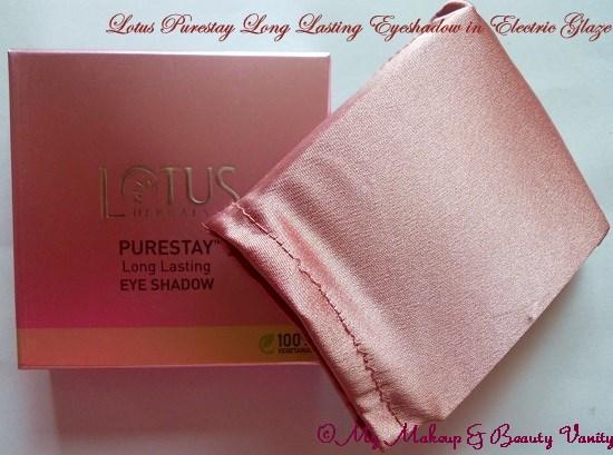 lotus purestay long lasting eyeshadow in electric glaze+lotus makeup+eye eyeshadow