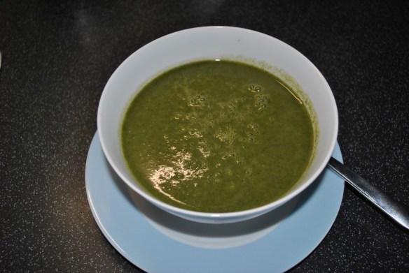 Spring green soup