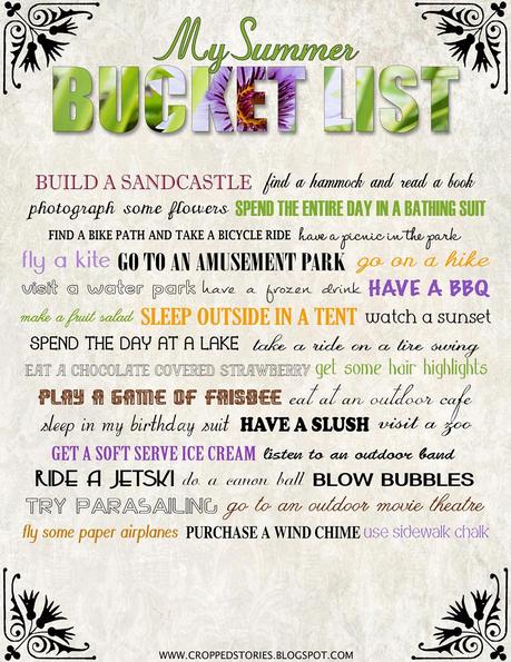 Summer Bucket List