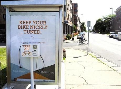 Pedal MN Bike Tune-Up Bus Shelter Ads by Colle+McVoy