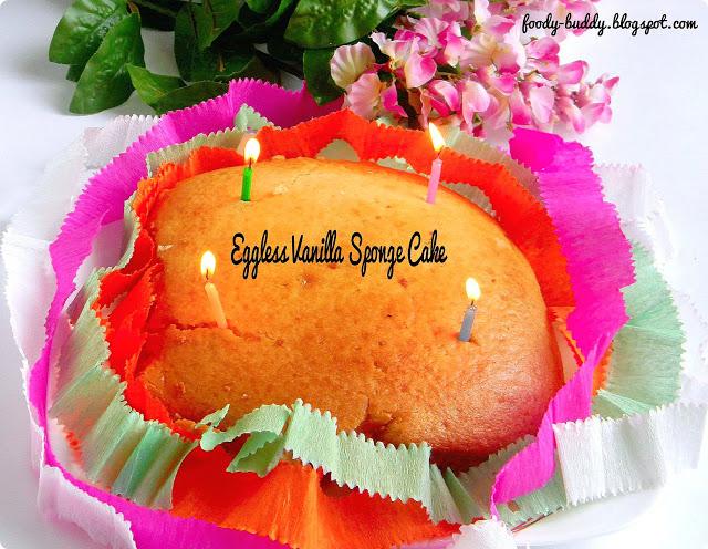 Eggless Vanilla Sponge Cake Using Yogurt / No Egg No Butter Recipe / Step by step Procedure