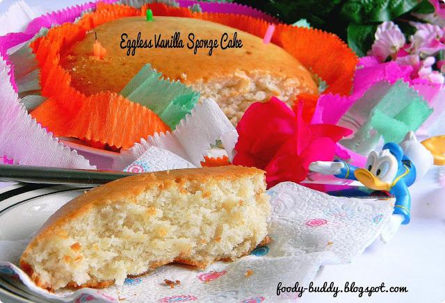 Eggless Vanilla Sponge Cake Using Yogurt / No Egg No Butter Recipe / Step by step Procedure