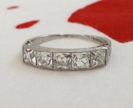 Vintage Tiffany French Cut Diamond Ring Vintage Tiffany French Cut Diamond Ring