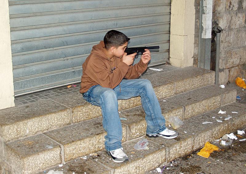 File:Palestinian boy with toy gun in Nazareth by David Shankbone.jpg