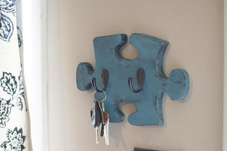 Side Project Time! {Our Autism Puzzle Piece Key Hook Wall Hanger}