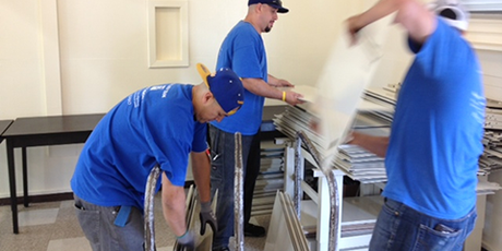 ANEW installation crew at Samuel Gompers Middle School