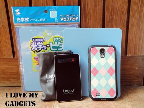 My digital and mobile buys from Qoo10 (Love my portable charger!)
