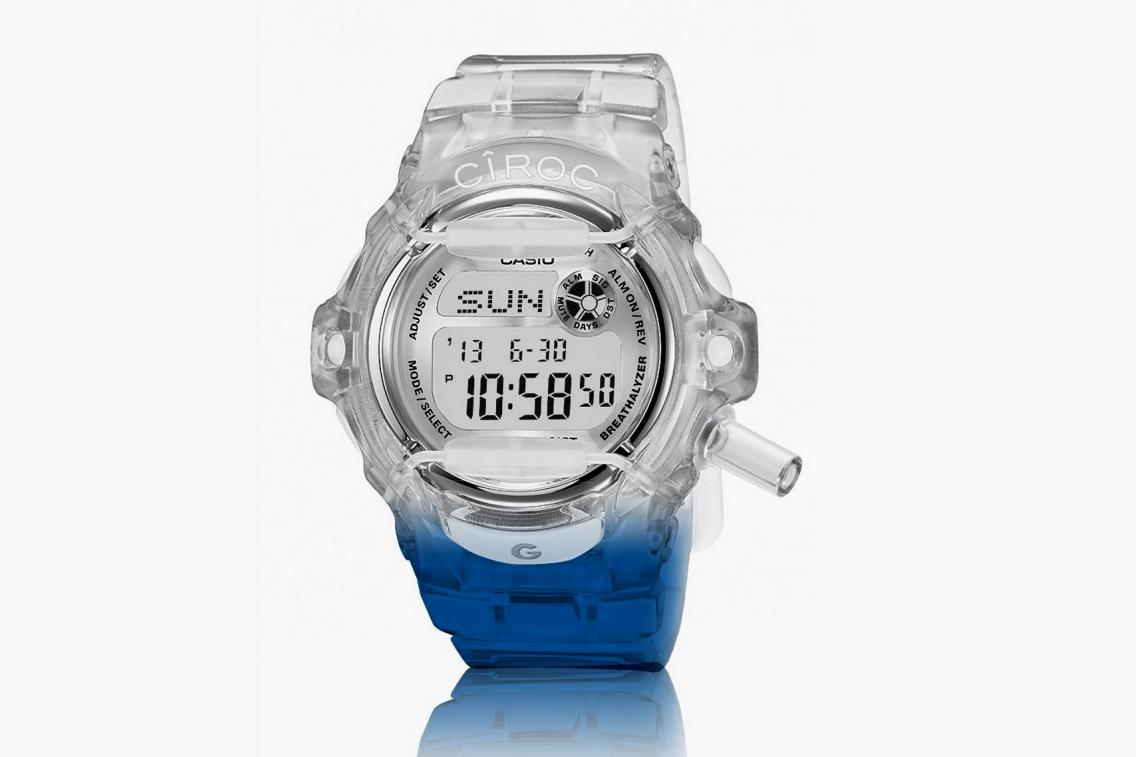 Circo x Casio G-Shock breathalyzer watch, casio g shock