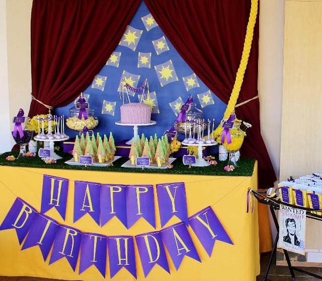 A Tangled Themed Party by The Sweet Cart