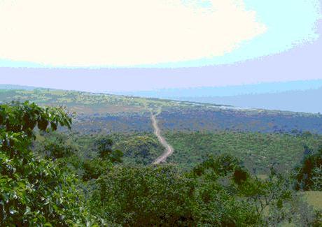 Lake Albert from the Rift Valley Escarpment, Uganda