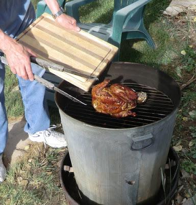 Fires; Trashcan Cooking over wood