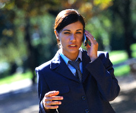 A telephone conversation is generally able to capture and deliver emotion.