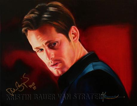 Bid on the Alexander Skarsgård Painting for Out for Africa!
