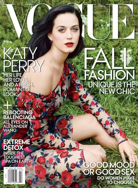 KATY PERRY FOR VOGUE US COVER FOR JULY 2013 ISSUE