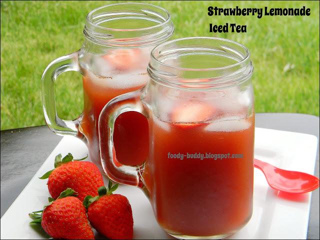 Yummy Strawberry Lemonade Iced Tea