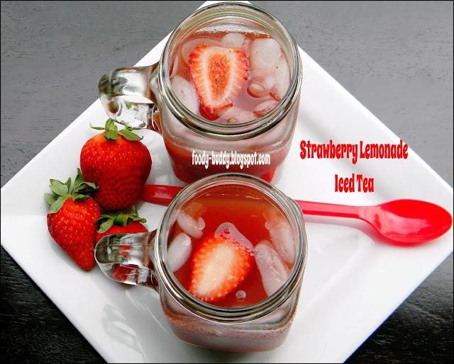 Yummy Strawberry Lemonade Iced Tea